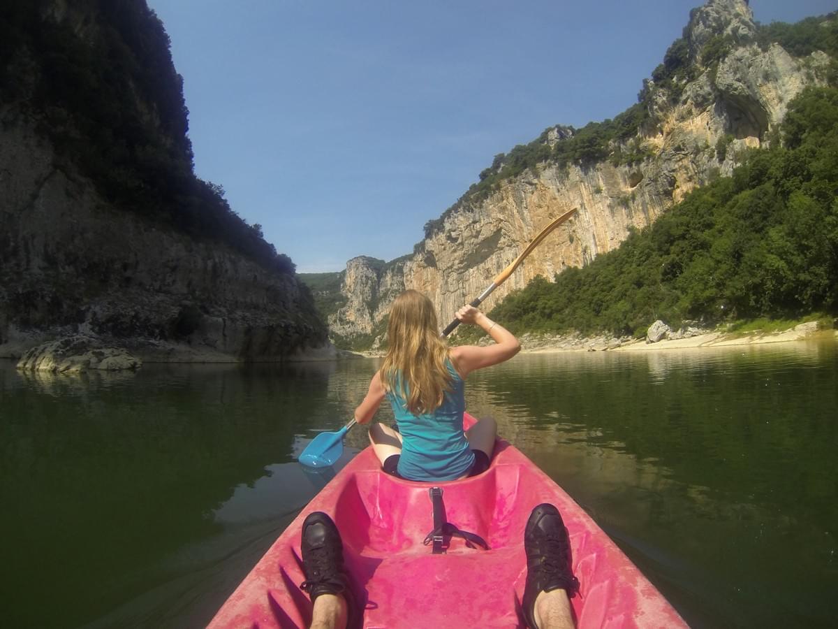 Descente des gorges de l'Ardèche en kayak