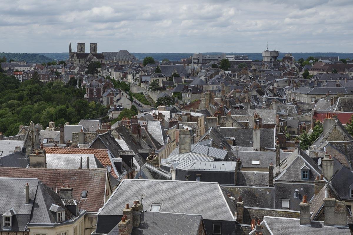 vue sur les toits de laon